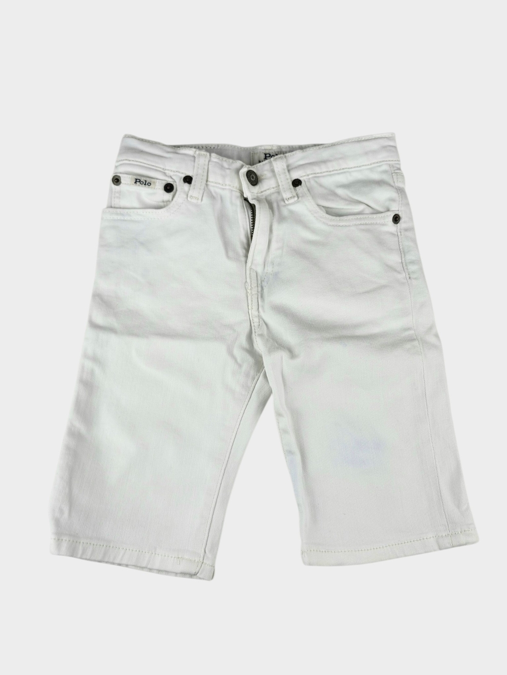 Polo by Ralph Lauren White Denim Shorts for Kids
